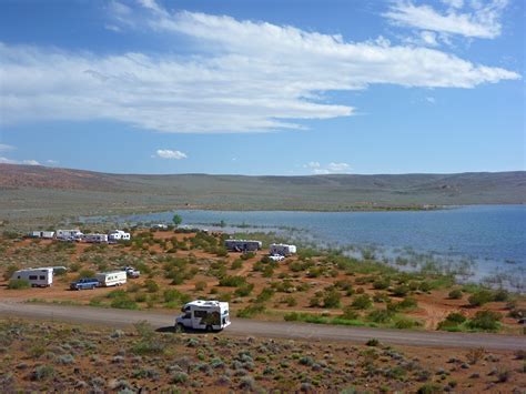 Primitive camping area: Sand Hollow State Park, Utah