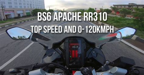 Check Out The 0-100 kph Time and Top-Speed of BS6 TVS Apache RR 310 ...