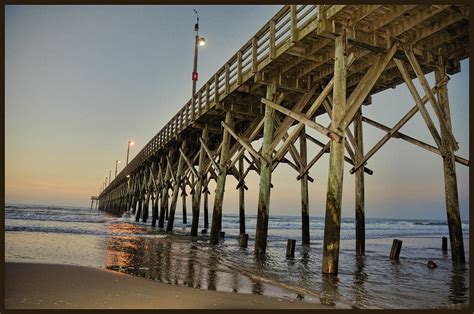 Surf City Fishing Pier Digital Art by Katheryn Batts - Fine Art America