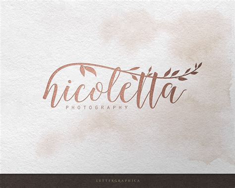 Elegant Logo Photography Logo Design Custom Logo Design | Etsy