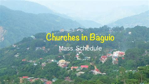 2024 Baguio Mass Schedule: Daily & Sunday Masses in Baguio City