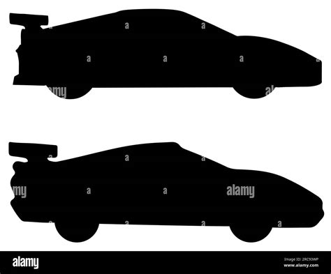 Sports Car Silhouette Stock Vector Image & Art - Alamy