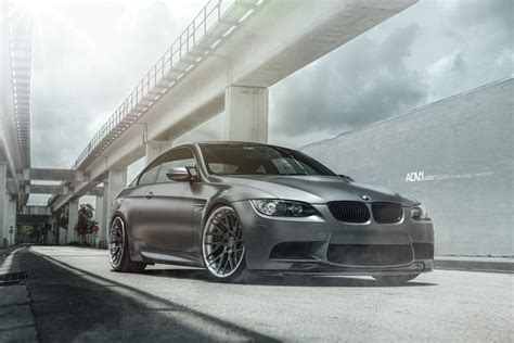 Insane Graphite Gray BMW M3 Coupe Sitting on Classy ADV1 Custom Wheels — CARiD.com Gallery