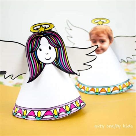 Paper Angel Christmas Ornament - Arty Crafty Kids