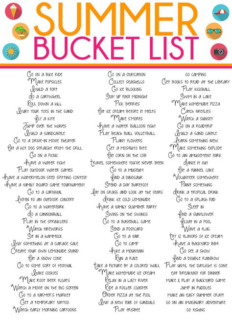 Bucket List Ideas That Are Free | Examples and Forms