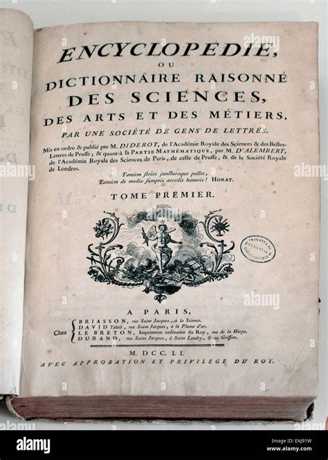 Denis diderot encyclopedia hi-res stock photography and images - Alamy