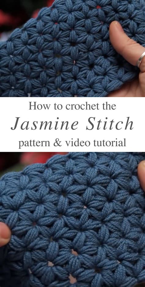 How To Make The Jasmine Stitch Crochet | CrochetBeja