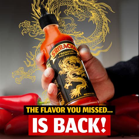 Underwood Ranches Dragon Sriracha Sauce - Hot, Spicy, Perfect for all Dishes - 17 oz - Walmart.com