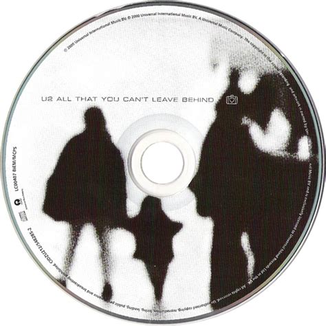 Carátula Cd de U2 - All That You Can't Leave Behind - Portada