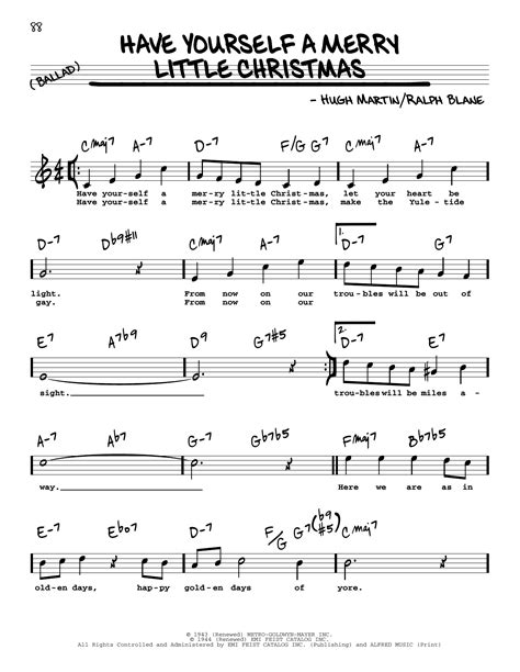 Have Yourself A Merry Little Christmas Guitar Chords - Sheet and Chords ...