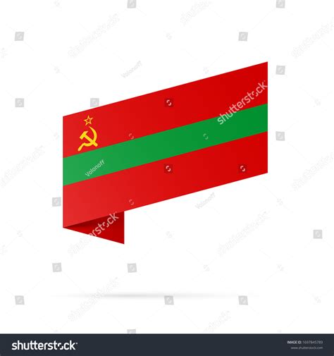 Transnistria Flag State Symbol Isolated On Stock Illustration ...