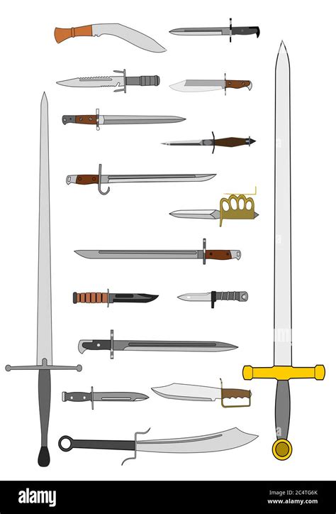 Bayonet types Cut Out Stock Images & Pictures - Alamy