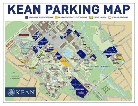 2022 Parking Map | Kean University