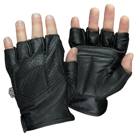 Adult Fingerless Motorcycle Gloves - Black - XL - Walmart.com - Walmart.com