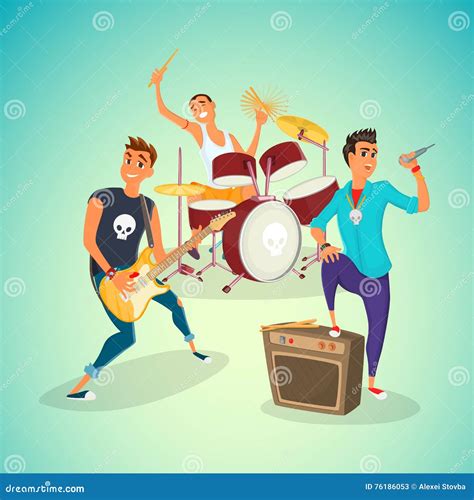 Rock Band Instruments Stock Photography | CartoonDealer.com #18172472