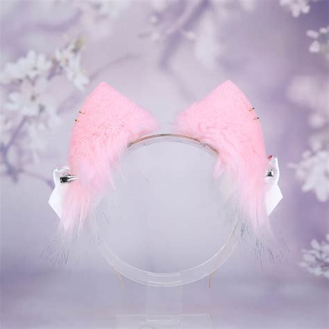 Pink Cat Ears and Tail Set – neko.to.mori