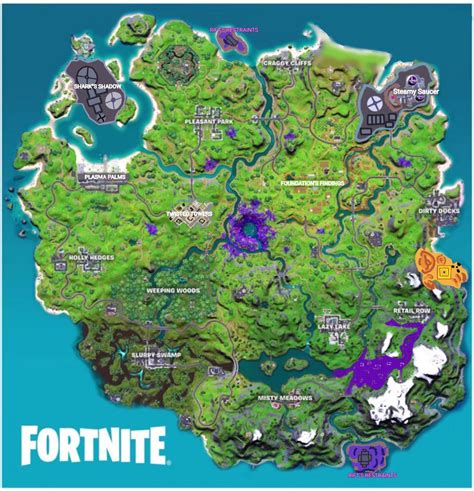 Fortnite Season 8 Map : r/FortNiteBR