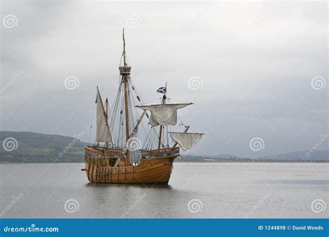 Replica ship stock photo. Image of boat, replica, anchor - 1244898