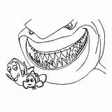 Bruce From Finding Nemo Coloring Pages sketch template