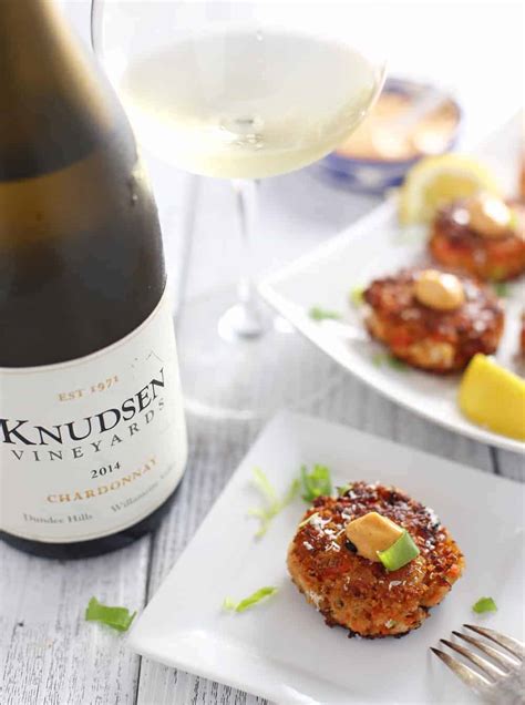 Smoked Salmon and Dungeness Crab Cakes with Oregon Chardonnay - Vindulge