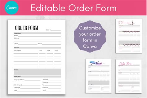 Free Craft Order Form Template - Printable Form, Templates and Letter