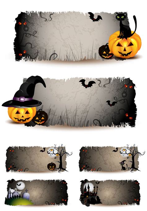 spooky halloween name tags - Clip Art Library