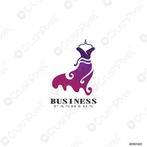 Beautiful dress woman logo simple creative for boutique logo vector ...