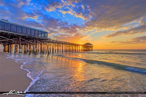 Cocoa Beach Pier Cocoa Beach Florida Sunrise HDR photography | Royal ...