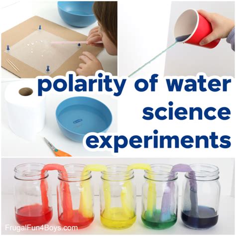 Polarity of Water Science Experiments - Frugal Fun For Boys and Girls