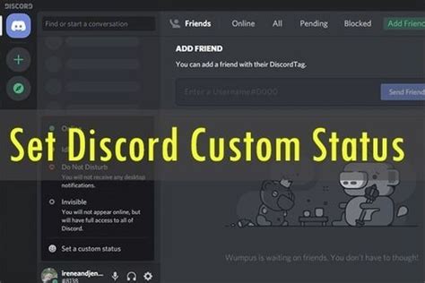 A Full Guide on How to Set a Custom Status on Discord | Friends set, Discord, Status