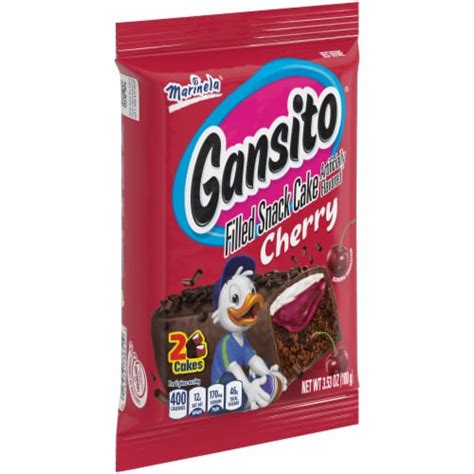 Marinela Gansito Cherry Filled Snack Cake, 3.53 oz - Food 4 Less