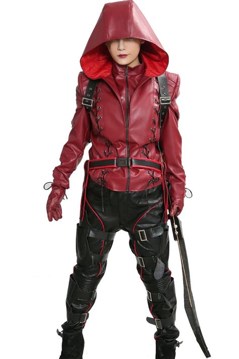 Xcoser Red Arrow Costume Roy Harper Outfit The Arrow COSplay Superhero ...