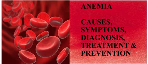 CAUSES, SYMPTOMS, DIAGNOSIS, TREATMENT AND PREVENTION OF ANEMIA - HEALTHMASTER