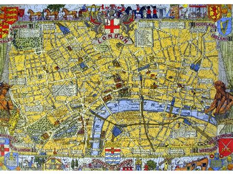 Map of London Wooden Jigsaw Puzzle | Liberty Puzzles