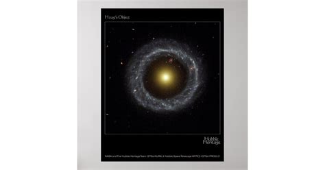 Hoag's Object Hubble Telescope Photo Poster | Zazzle