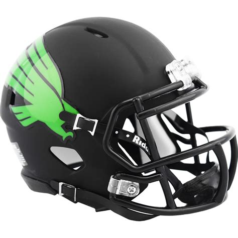 North Texas Mean Green Mini Speed Black | Alternate Design | College ...