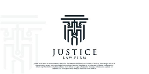 Justice logo design simple concept Premium Vector 21344867 Vector Art ...