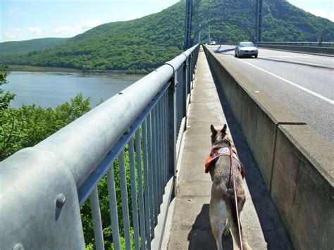 Crossing Bear Mountain Bridge on the Appalachian Trail in NY