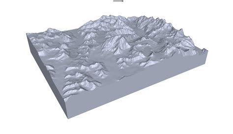 Saltoro Kangri Mountain Pakistan Terrain 3D Model by 3dstudio