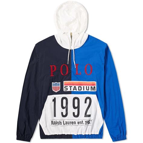 Polo Ralph Lauren Stadium 1992 Popover Jacket Multi Block | END. | Polo ...