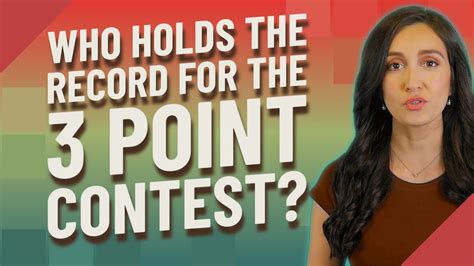 Who holds the record for the 3 point contest? - YouTube