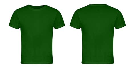 Green Blank Tshirt Front And Back Stock Photo - Download Image Now ...