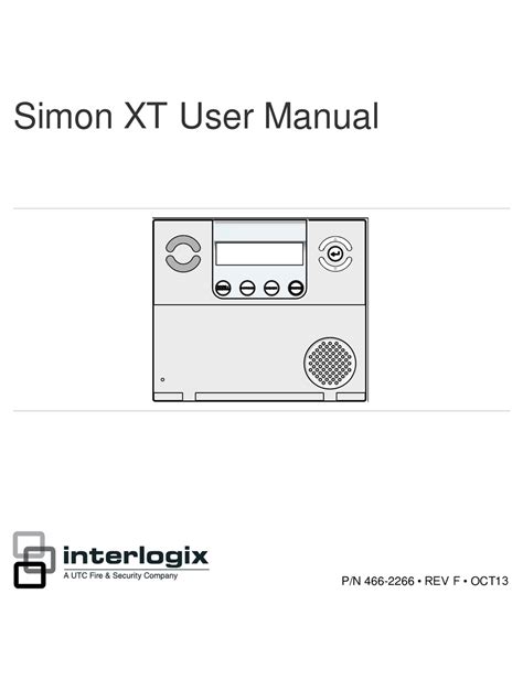 INTERLOGIX SIMON XT USER MANUAL Pdf Download | ManualsLib