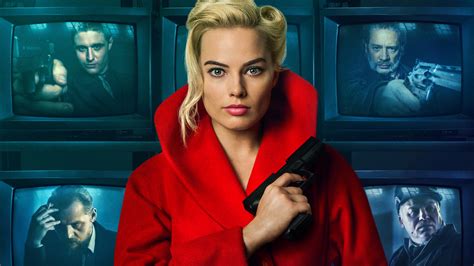 Download wallpaper 1366x768 margot robbie, terminal, 2018 movie, poster ...