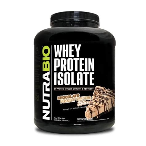 NutraBio Whey Protein Isolate 5LB