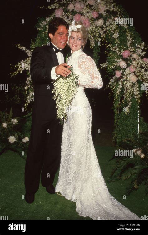 Tony Danza and Tracy Robinson on their wedding day on June 28, 1986 ...