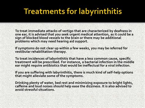 Labyrinthitis,What to know?