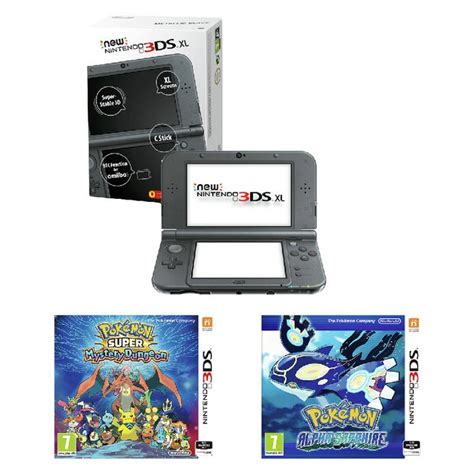 Buy Nintendo New 3DS XL Black, Pokemon Sapphire Bundle at Argos.co.uk - Your Online Shop for ...