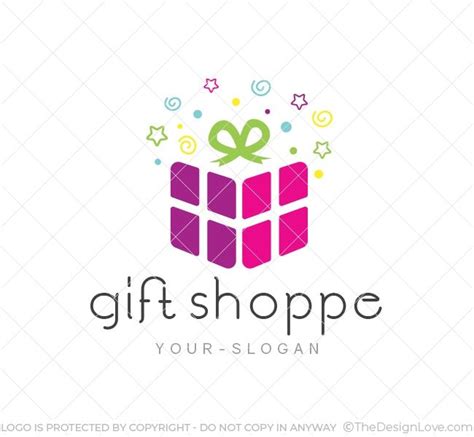 Gift Shop Logo & Business Card Template - The Design Love | Business card logo, Gift shop logo ...