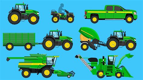 Farm Vehicles - Learn Farm Tractors, Harvesters, Trucks & More ...